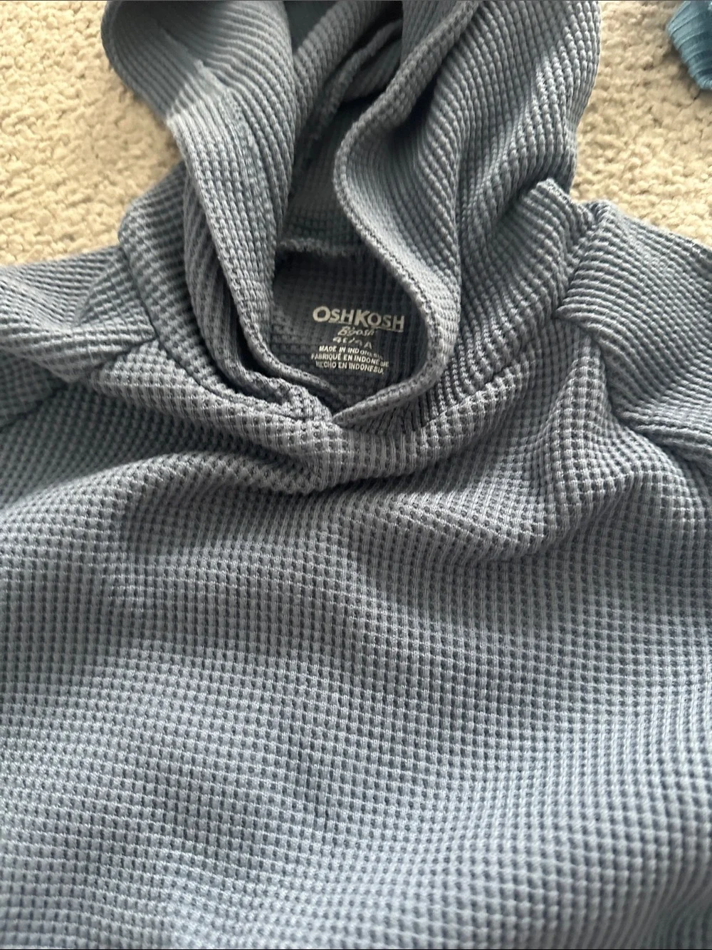 OshKosh B'gosh Slate Gray & Sky Blue Waffle Knit Kids Sets
